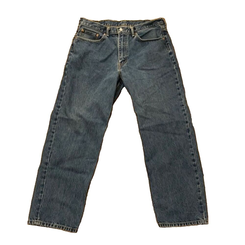 Levi's 550 Relaxed Fit Denim Blue Jeans Mens Size 38X30